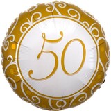 Foil balloon 50 years married 45cm | filled with helium Foil balloon 50 years married 45cm | filled with helium