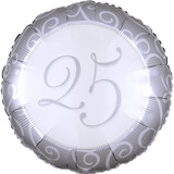 Qualatex Foil balloon 25 years married 45cm | filled with helium