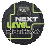 Helium ballon Next Level Game (45cm) gevuld met helium