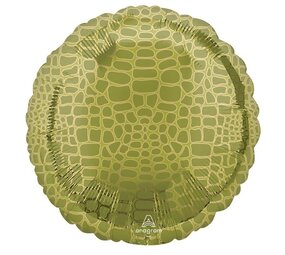 Anagram Krokodillen Print Helium Ballon  (45cm) gevuld met helium
