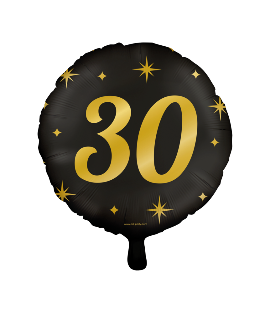 Heliumballon 30 Jahre Classy (45cm) gefüllt mit Helium