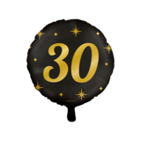 Ballon à l'hélium 30 ans Classy (45cm) rempli d'hélium