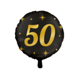 Helium Balloon 50 years Classy (45cm) filled with helium