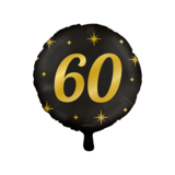 Helium Ballon 60 jaar Classy (45cm) gevuld met helium