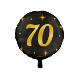 Helium Ballon 70 jaar Classy (45cm) gevuld met helium