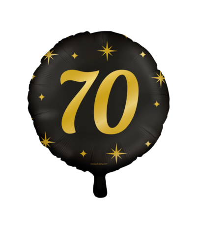 Heliumballon 70 Jahre Classy (45cm) gefüllt mit Helium Heliumballon 70 Jahre Classy (45cm) gefüllt mit Helium