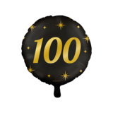 Heliumballon 100 Jahre Classy (45cm) gefüllt mit Helium Heliumballon 100 Jahre Classy (45cm) gefüllt mit Helium