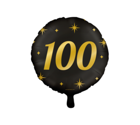 Helium Balloon 100 years Classy (45cm) filled with helium