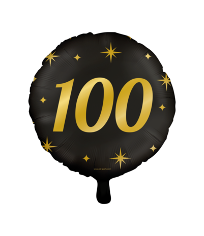Helium Balloon 100 years Classy (45cm) filled with helium Helium Balloon 100 years Classy (45cm) filled with helium
