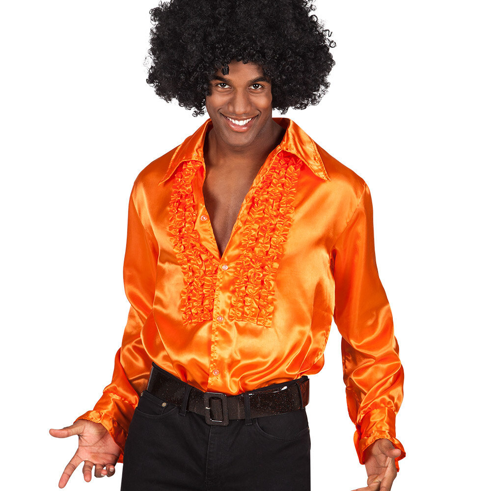 Boland Blouse De Fête À Volants Orange Boland Blouse De Fête À Volants Orange