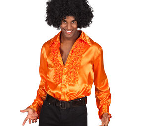 Boland Rüschen-Partybluse Orange Boland Rüschen-Partybluse Orange