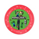 Procos Party Minecraft Herbruikbaar Bord 21cm | per stuk