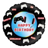 Oaktree Folienballon Gamecontroller Happy Birthday 45cm | leer