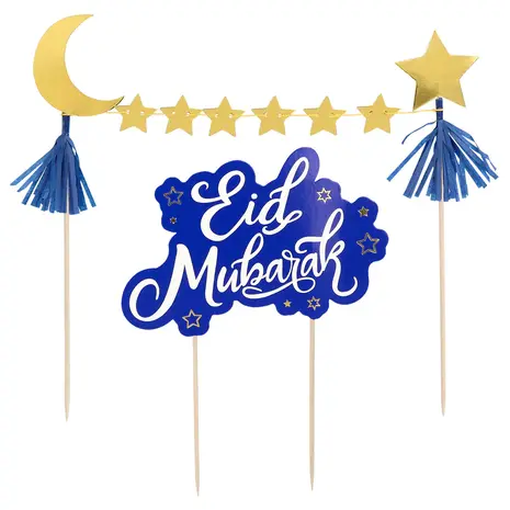 Boland Kit de décoration de gâteaux Eid Mubarak | par kit Boland Kit de décoration de gâteaux Eid Mubarak | par kit
