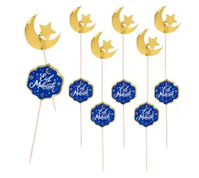 Boland Eid Mubarak Prikkers 12cm | 12 stuks Boland Eid Mubarak Prikkers 12cm | 12 stuks