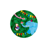 Paper Dreams Jungle Party Plates 23 cm | 8 pieces