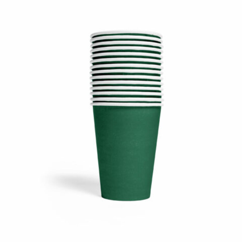 Green Cups Dark Green 210ml | 14 pieces