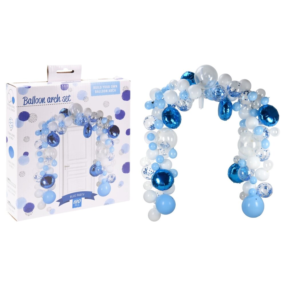 Ballonbogen Set Blau | 120-teilig