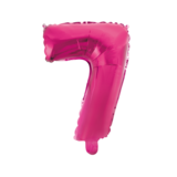 Foil Balloon Pink 7 | 40cm Foil Balloon Pink 7 | 40cm