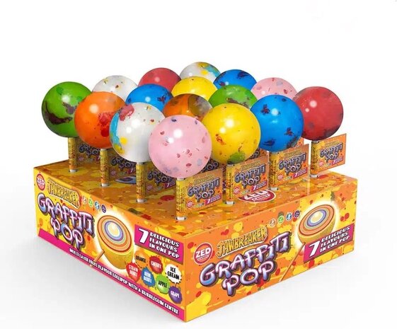 Tuf-Tuf Lolly Graffiti Pop 50gr. | Per Stuk Tuf-Tuf Lolly Graffiti Pop 50gr. | Per Stuk