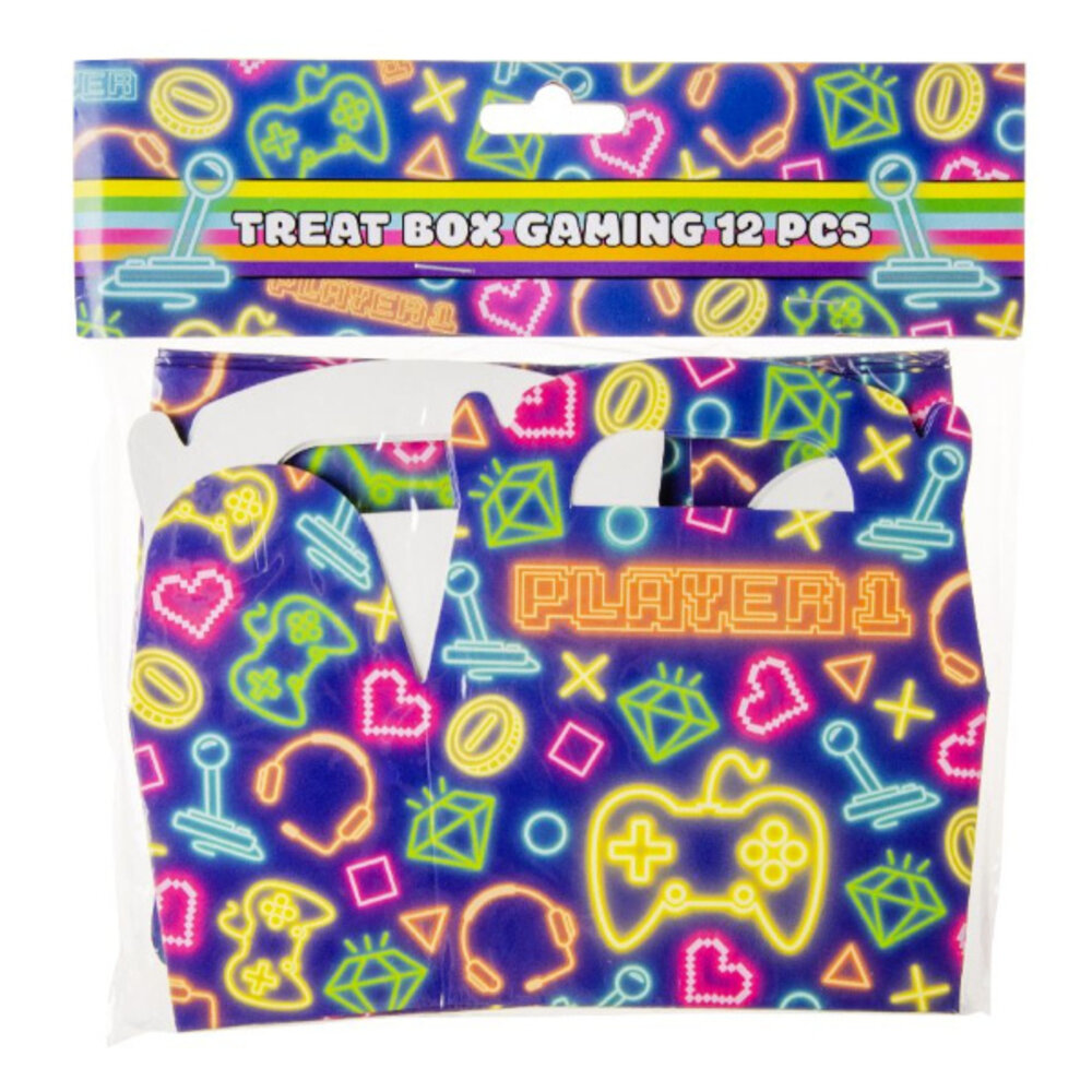 LG Imports Handout box Neon Gamer 12x12.5x6cm | per 12 pieces LG Imports Handout box Neon Gamer 12x12.5x6cm | per 12 pieces