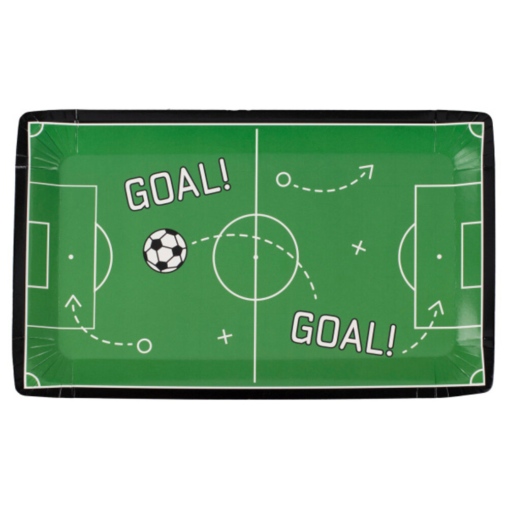 Ginger Ray Voetbal Borden Voetbalveld 17,5x30cm | 8 stuks Ginger Ray Voetbal Borden Voetbalveld 17,5x30cm | 8 stuks