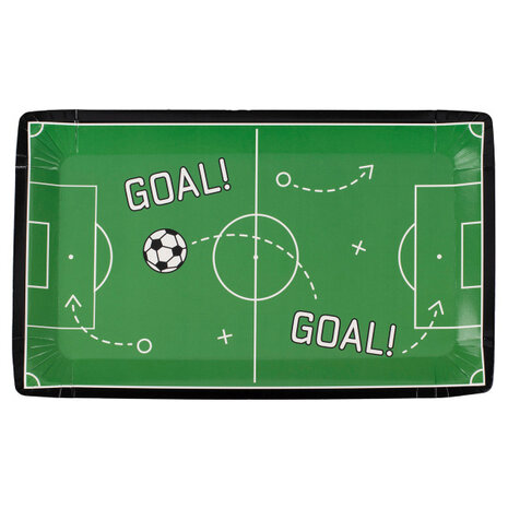 Ginger Ray Voetbal Borden Voetbalveld 17,5x30cm | 8 stuks Ginger Ray Voetbal Borden Voetbalveld 17,5x30cm | 8 stuks