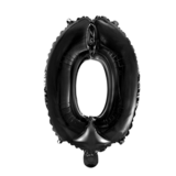 Folie Ballon Zwart 0 | 40cm Folie Ballon Zwart 0 | 40cm