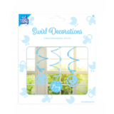 Paper Dreams Decoratie swirl It's a boy 70cm | 3 stuks Paper Dreams Decoratie swirl It's a boy 70cm | 3 stuks