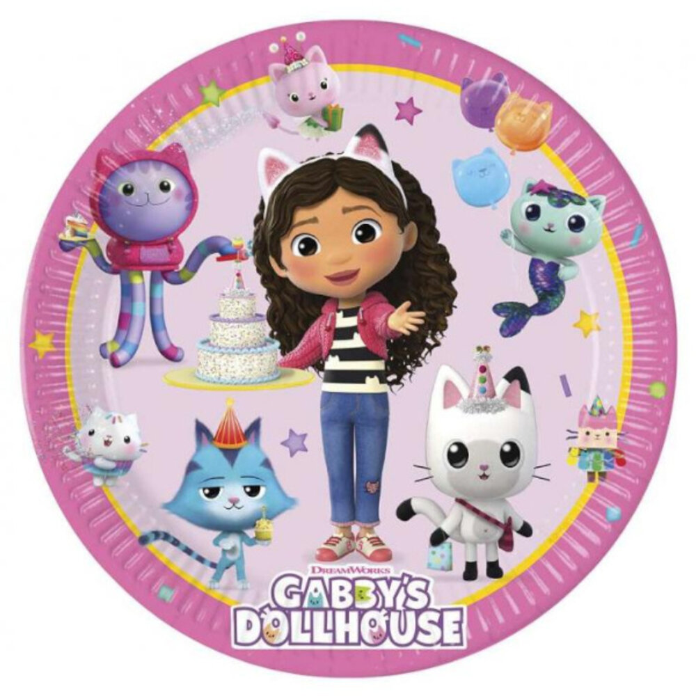 Procos Party Assiettes Gabby's Dollhouse 20 cm | 8 pièces Procos Party Assiettes Gabby's Dollhouse 20 cm | 8 pièces