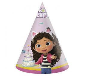 Procos Party Gabby's Dollhouse Feesthoedjes | 6 stuks Procos Party Gabby's Dollhouse Feesthoedjes | 6 stuks