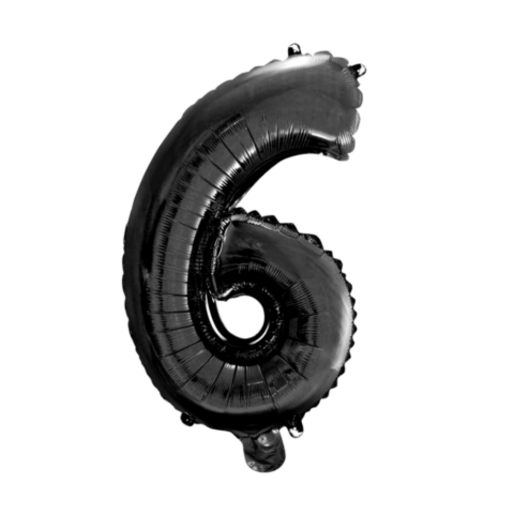 Ballon de baudruche noir 6 | 40cm
