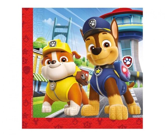 Procos Party Serviettes Paw Patrol Let's Roll 33x33cm | 20 pièces Procos Party Serviettes Paw Patrol Let's Roll 33x33cm | 20 pièces