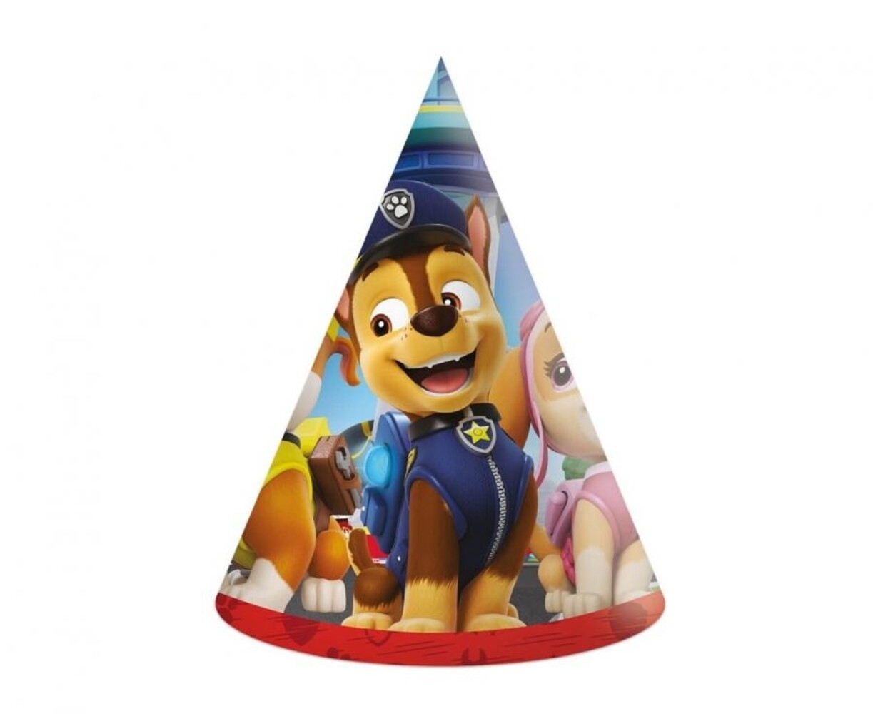 Procos Party Partyhüte Paw Patrol Rescue Heroes 15cm | 6 Stück Procos Party Partyhüte Paw Patrol Rescue Heroes 15cm | 6 Stück