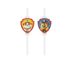 Procos Party Pailles à boire Paw Patrol Rescue Heroes | 4 pièces Procos Party Pailles à boire Paw Patrol Rescue Heroes | 4 pièces