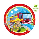 Procos Party Fire Brigade Plates 23cm | 8 pieces Procos Party Fire Brigade Plates 23cm | 8 pieces