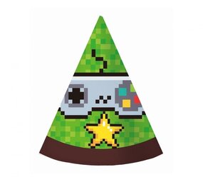 Godan Feest Hoedjes Game On | 6 stuks