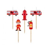 Godan Fire Brigade Candles 4.5cm | 5 Pieces Godan Fire Brigade Candles 4.5cm | 5 Pieces