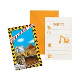 Procos Party Construction Invitations | 6 Pieces