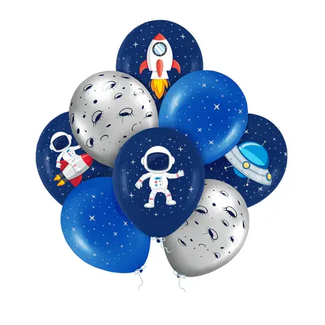 Tuf-Tuf Ruimte en Space Kosmos Ballonnen | 8 stuks Tuf-Tuf Ruimte en Space Kosmos Ballonnen | 8 stuks