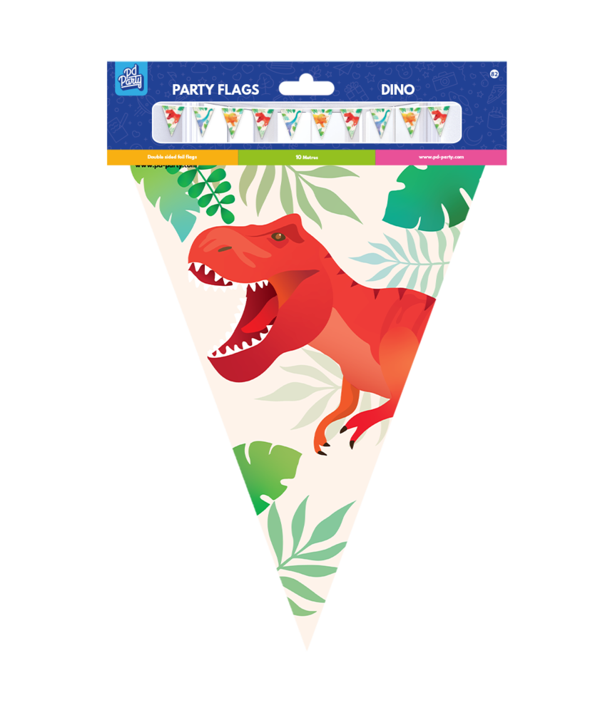 Paper Dreams Dino World Flagline 10m | each Paper Dreams Dino World Flagline 10m | each