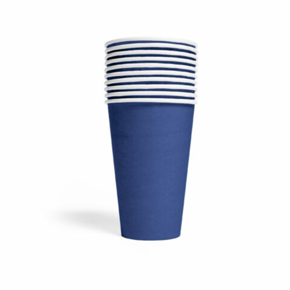 Gobelets bleus Bleu foncé 350ml | 10 pièces