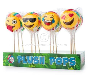 Felko Regenboog Fruit Plush Pop Emoticon 110gr | per stuk Felko Regenboog Fruit Plush Pop Emoticon 110gr | per stuk