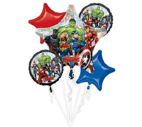 Anagram Helium Luftballons Bouquet Avengers  | 5 Stück Anagram Helium Luftballons Bouquet Avengers  | 5 Stück
