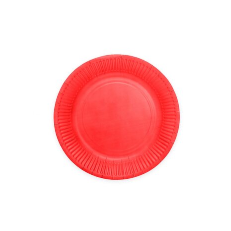 Red plates 18cm | 20 pieces