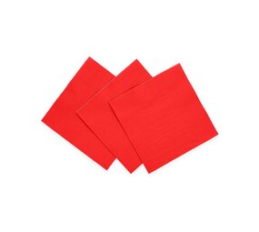 Serviettes de table rouges 24x24cm | 20 pcs. Serviettes de table rouges 24x24cm | 20 pcs.