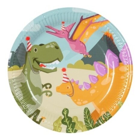Boland Plaques Dinosaure Party 23cm | 10 morceaux