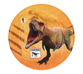 Boland Dino T-Rex Plates 23cm | 8 pieces Boland Dino T-Rex Plates 23cm | 8 pieces