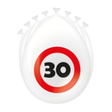 Paper Dreams Balloon 30 years of traffic sign 8 pieces