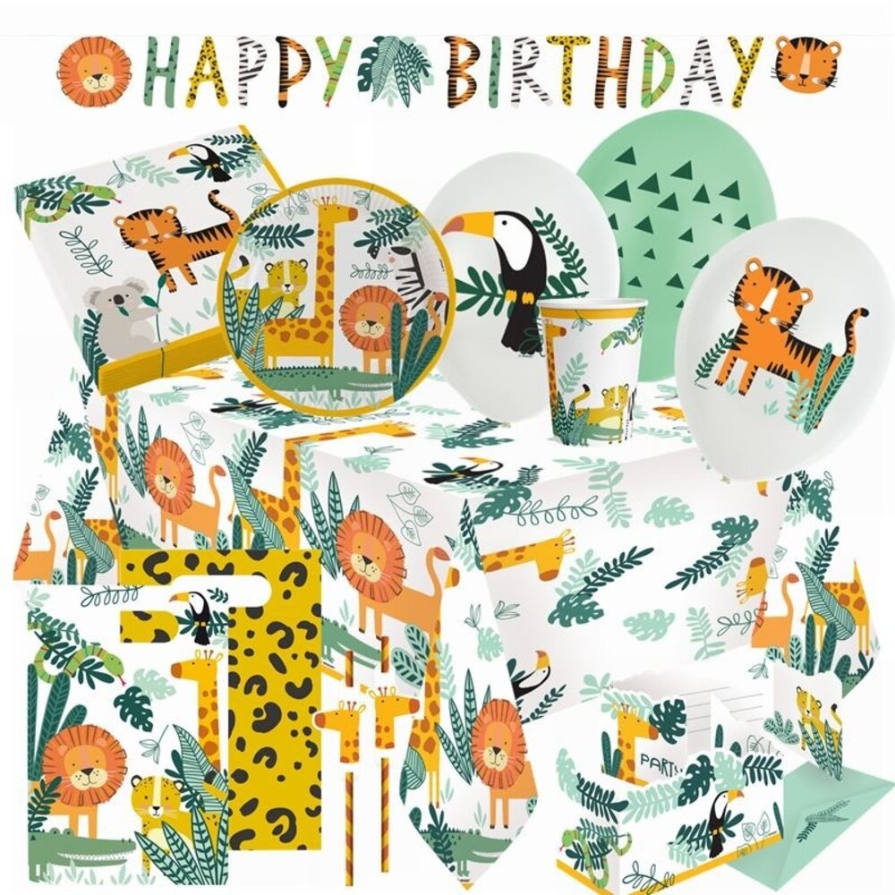 Amscan Get Wild Feestpakket | 8 personen